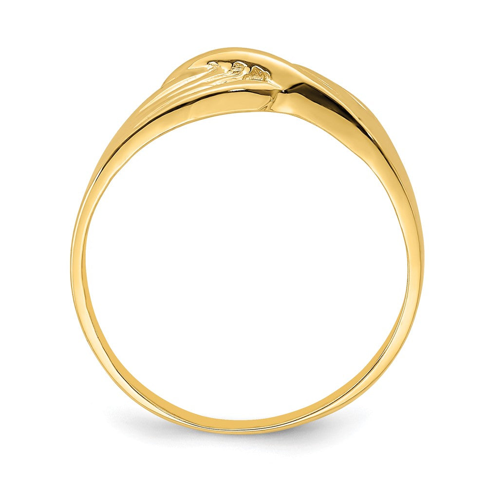 14K Gelbgold Freiform-Ring