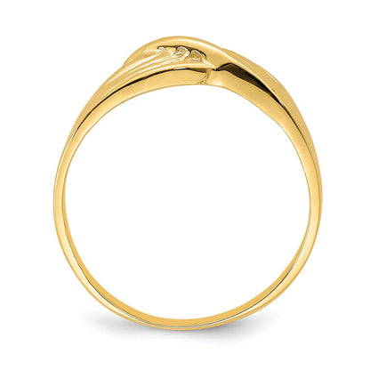 14K Gelbgold Freiform-Ring