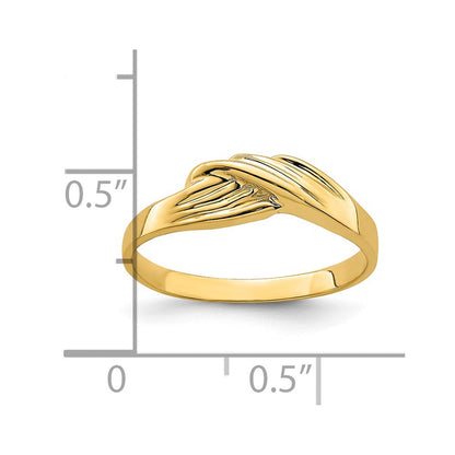 14K Gelbgold Freiform-Ring
