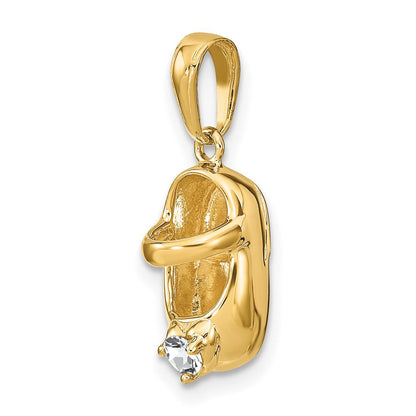 14K Gelbgold Diamant und Saphir Ring