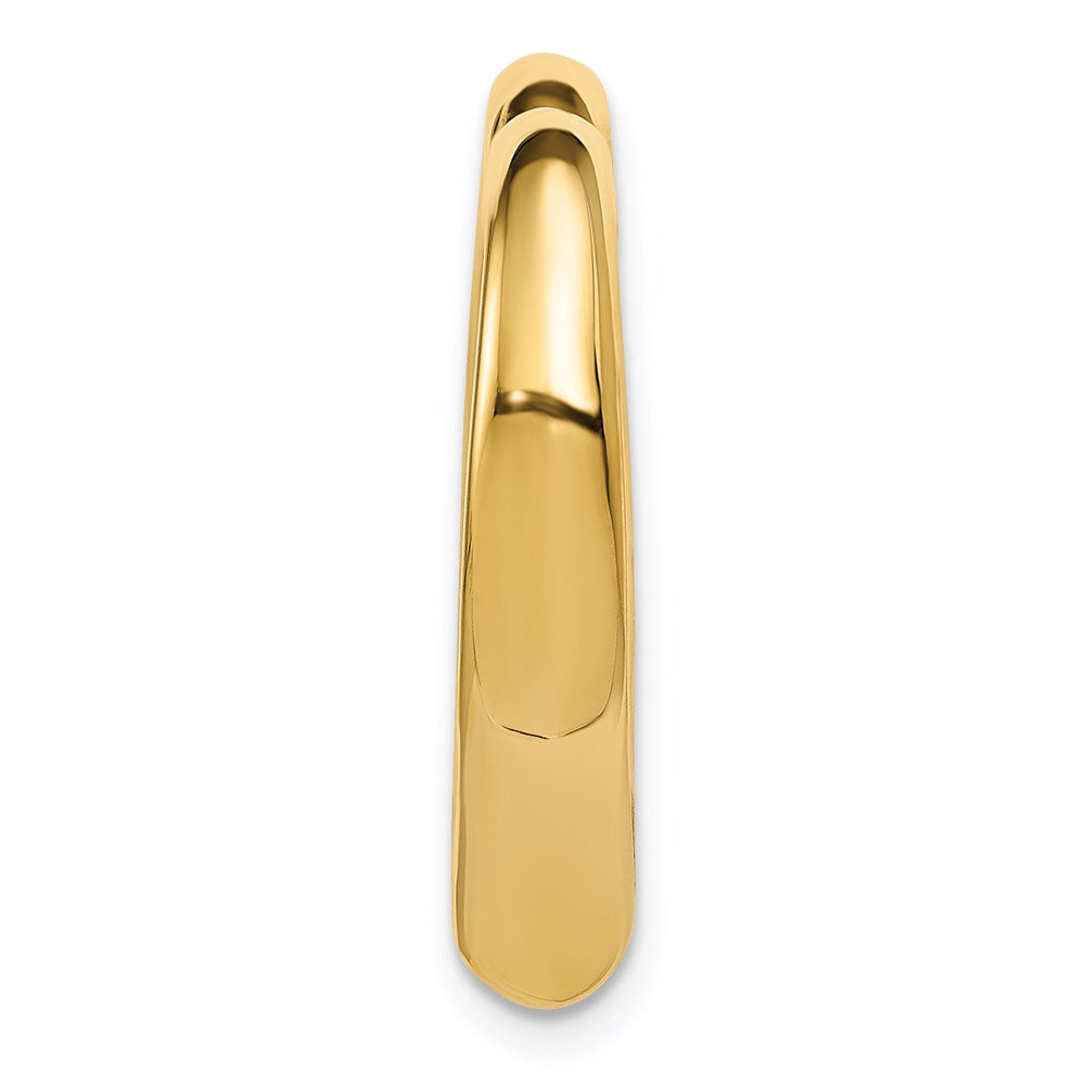 14K Gelbgold Poliert Herz Kette Anhänger