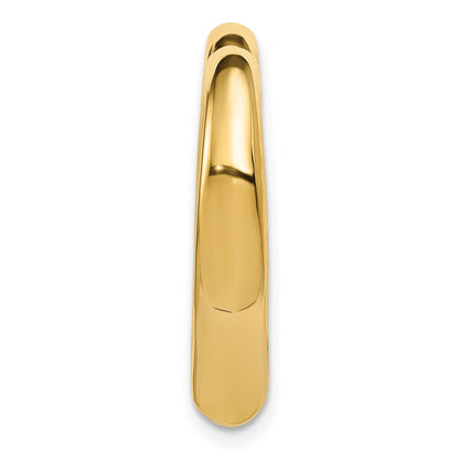 14K Gelbgold Poliert Herz Kette Anhänger