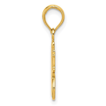 14K Gelbgold Charm „Nr. 1 Urgroßmutter“