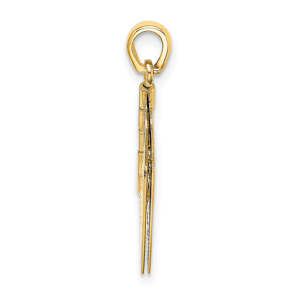 14K Bicolor-Gold Charm mit Emaille "Special Daughter", Gelbgold & Roségold