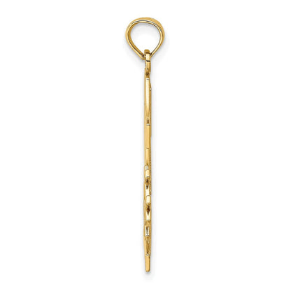 14K Gelbgold "#1 DAD"-Charm