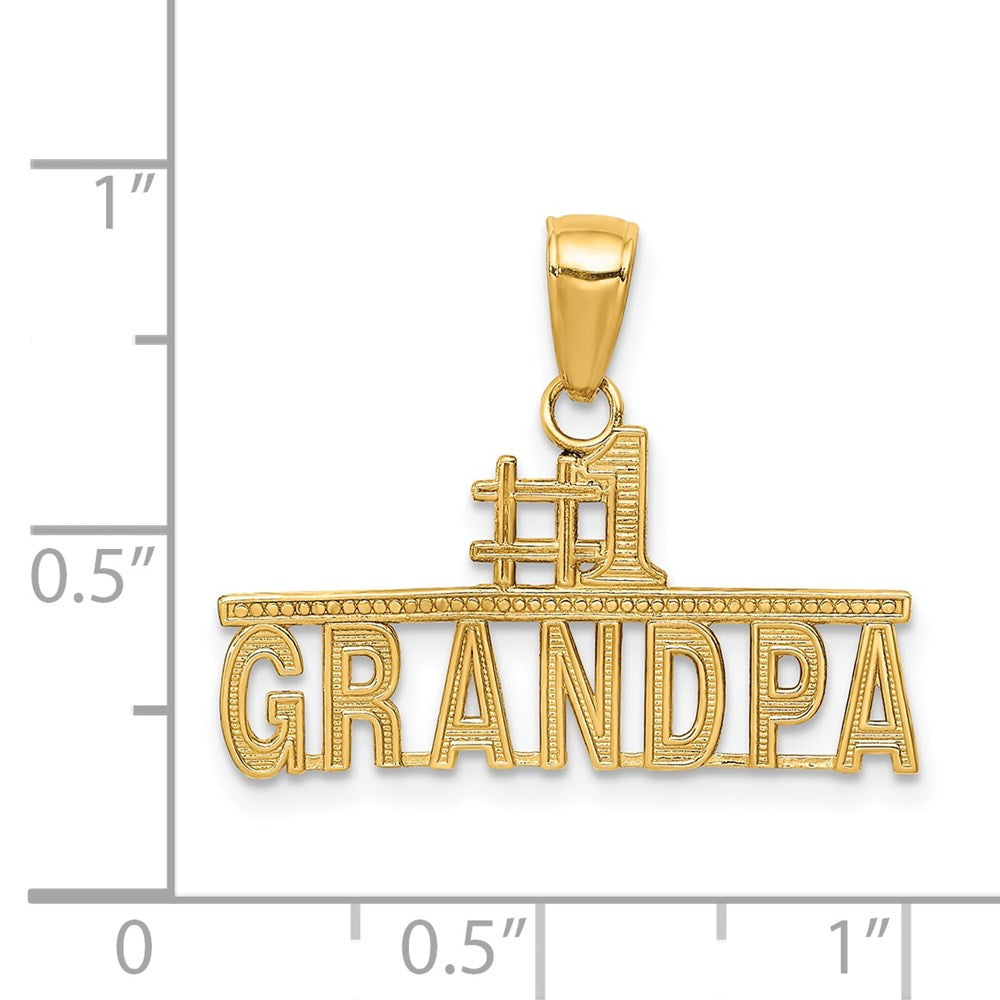 14K Gelbgold #1 Opa Anhänger