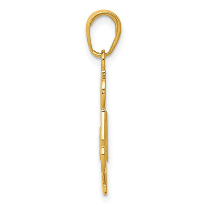 14K Gelbgold #1 Dad Charm