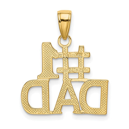 14K Gelbgold #1 Dad Charm