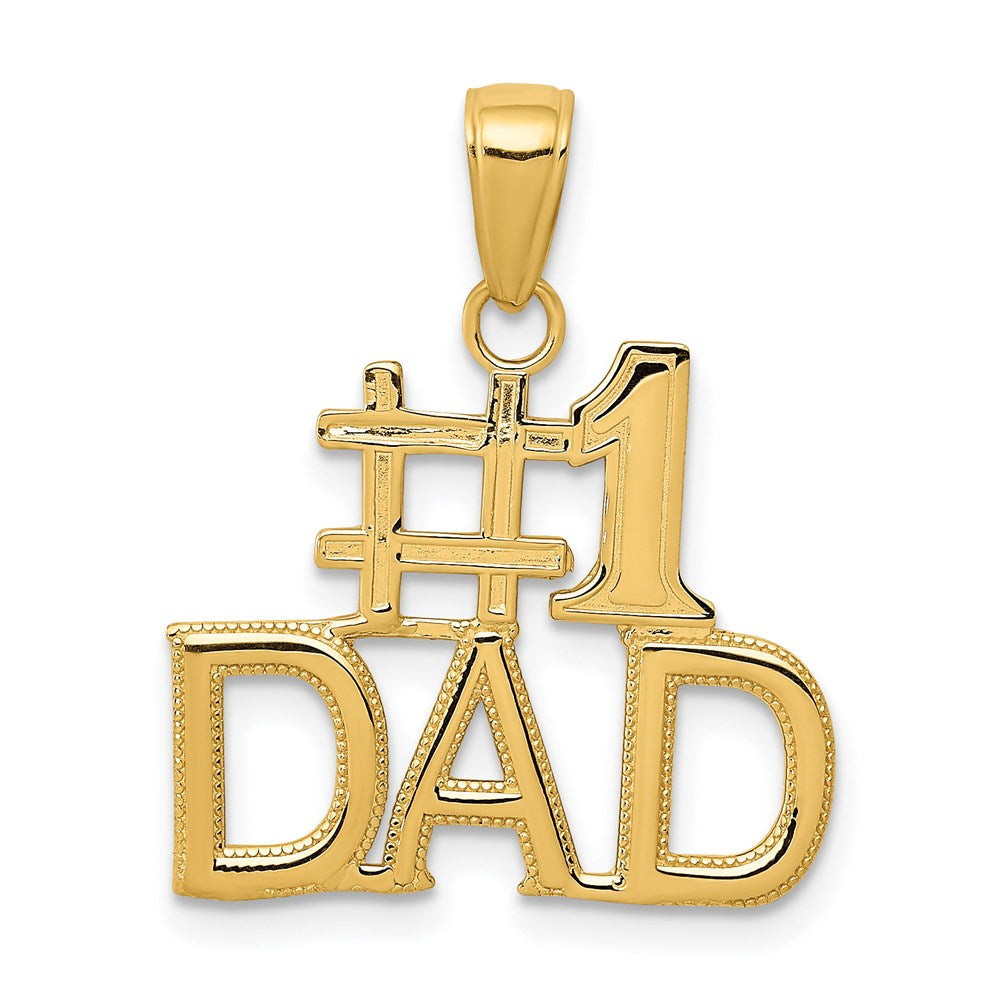 14K Gelbgold #1 Dad Charm