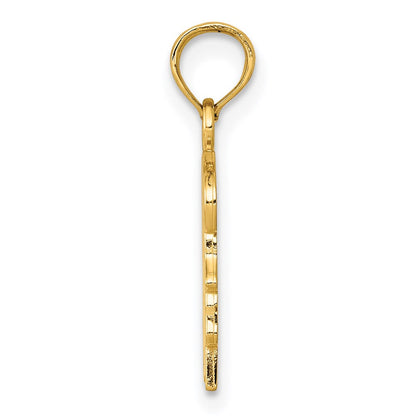 14K Gelbgold Mädchen Charm