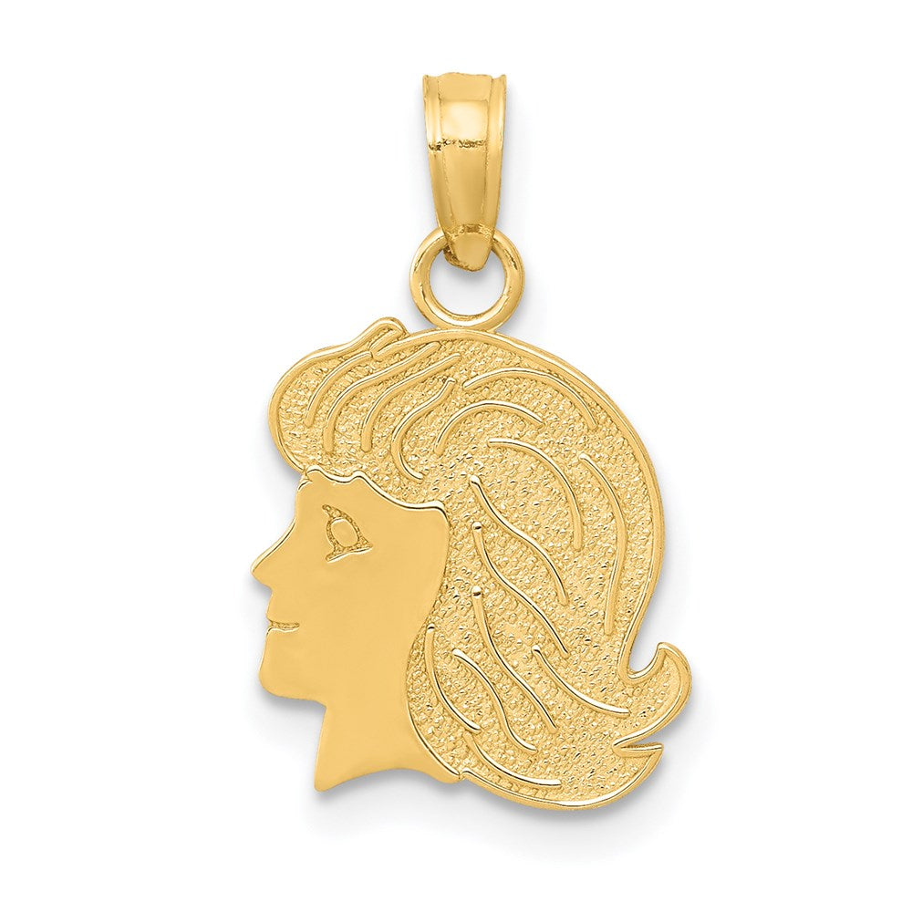 14K Gelbgold Mädchen Charm