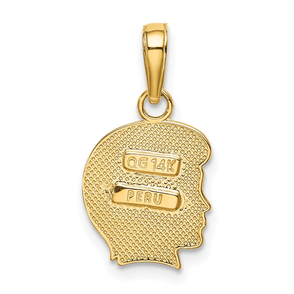 14K Gelbgold Junge Charm