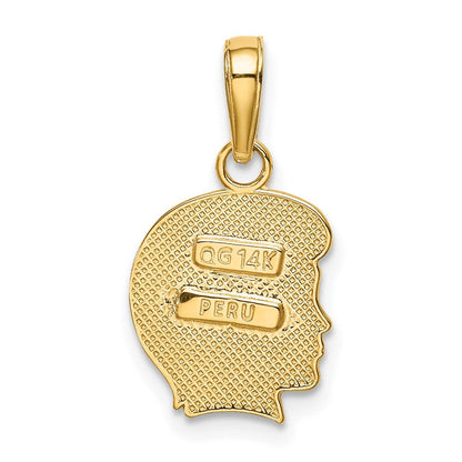 14K Gelbgold Junge Charm