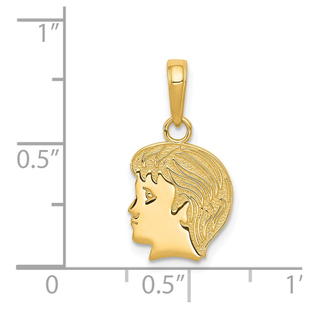 14K Gelbgold Junge Charm