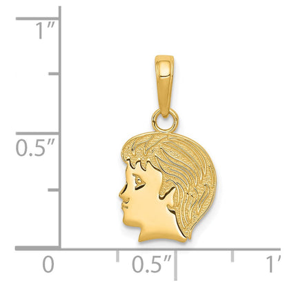 14K Gelbgold Junge Charm