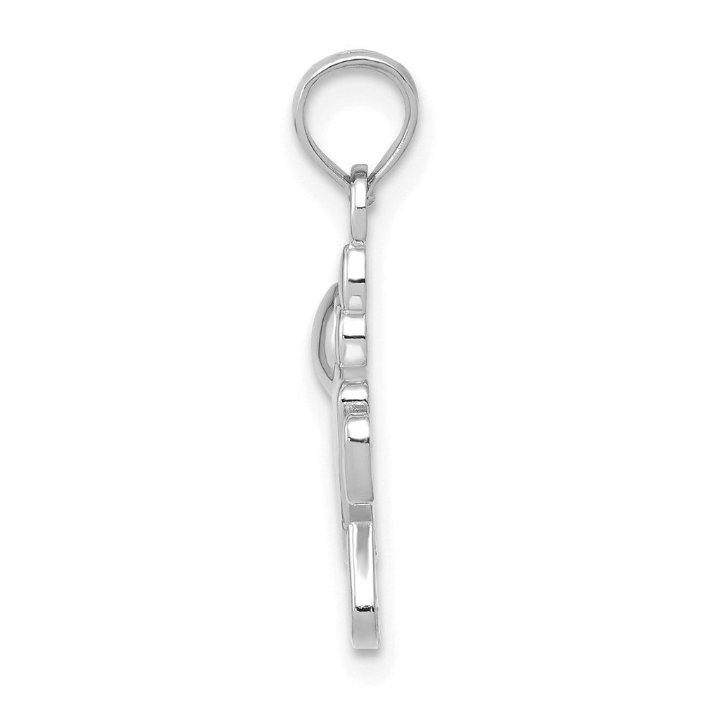 14K Weißgold Little Mädchen Charm