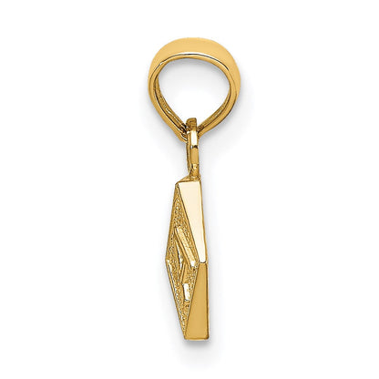 14K Gelbgold Baby Block Charm