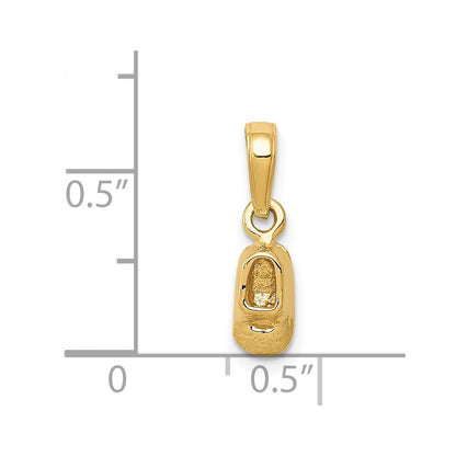 14K Gelbgold 3d Baby Schuh Charm
