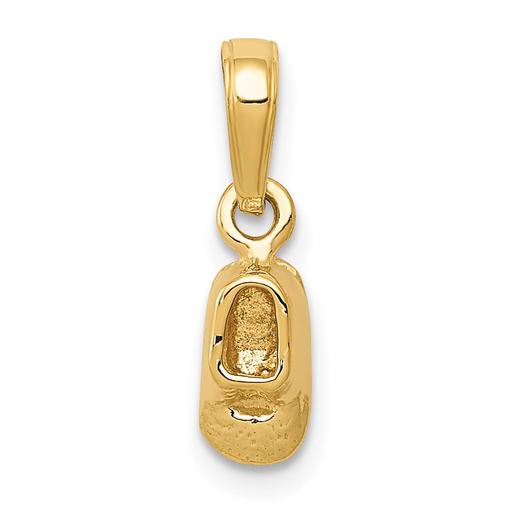 14K Gelbgold 3d Baby Schuh Charm