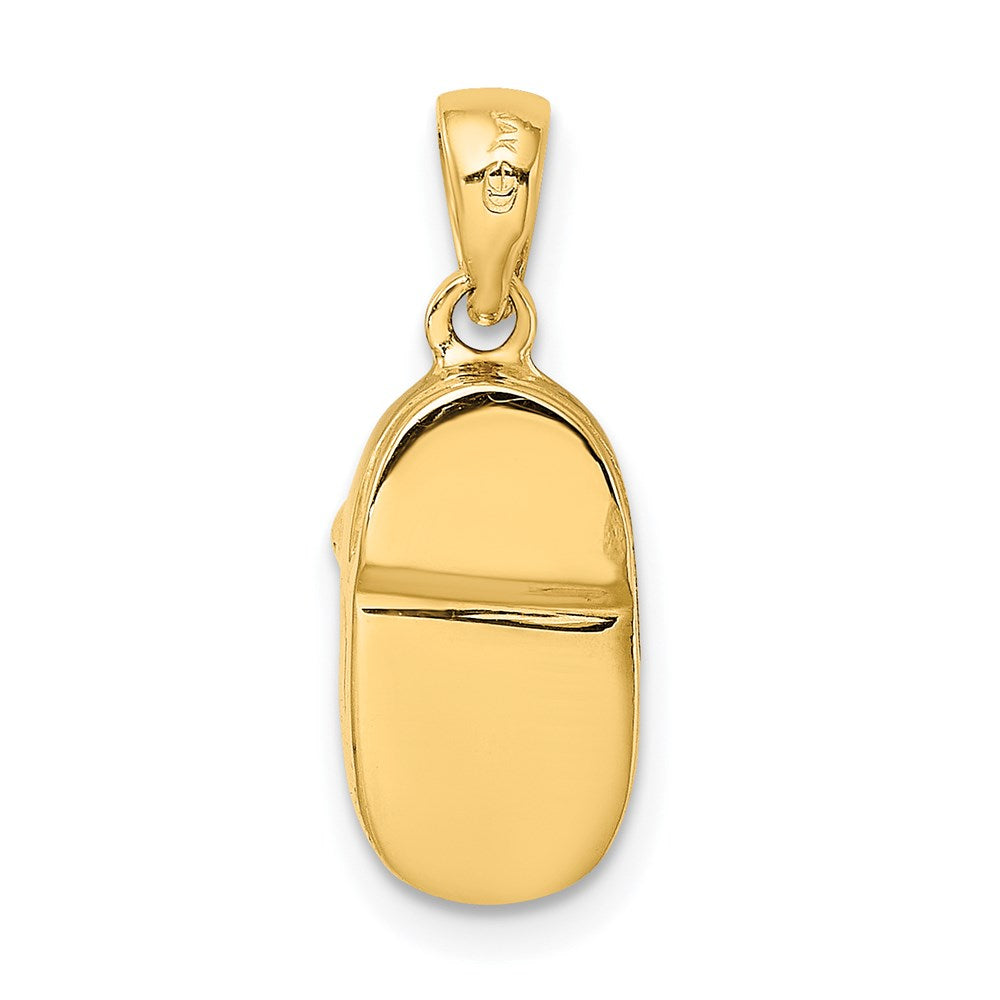 3D-Baby-Schuh-Charm aus 14K Bicolor-Gold