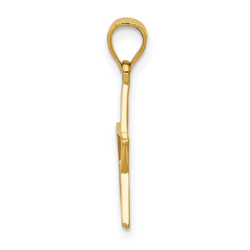 14K Gelbgold Stern Charm