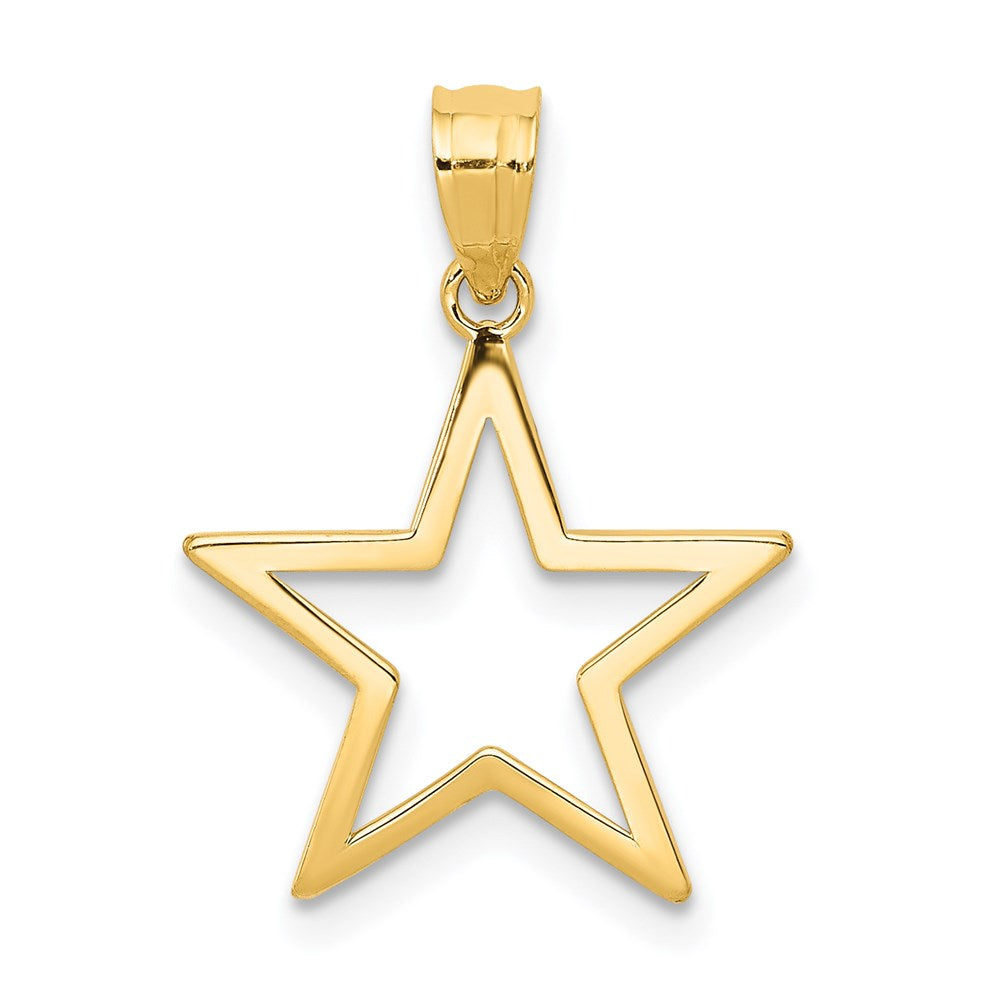 14K Gelbgold Stern Charm