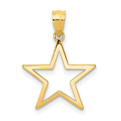 14K Gelbgold Stern Charm