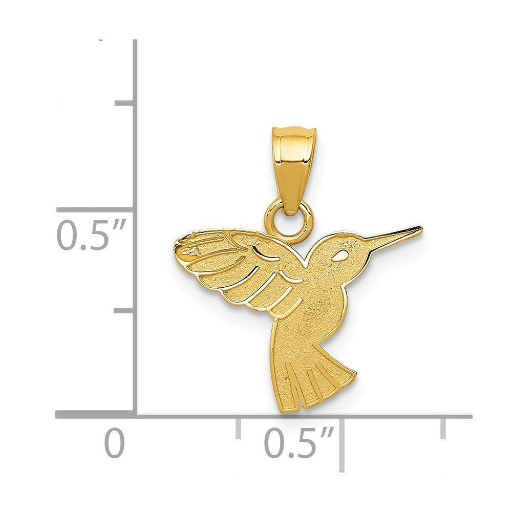 14K Gelbgold Hummingbird Anhänger