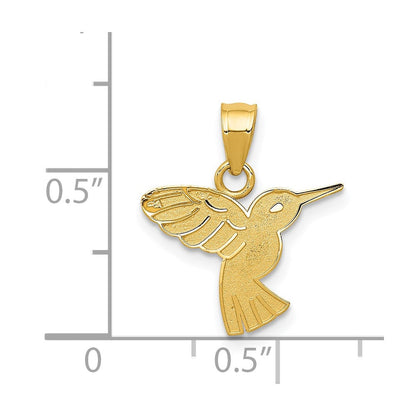 14K Gelbgold Hummingbird Anhänger