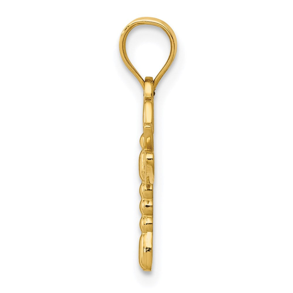 14K Gelbgold Libelle Anhänger