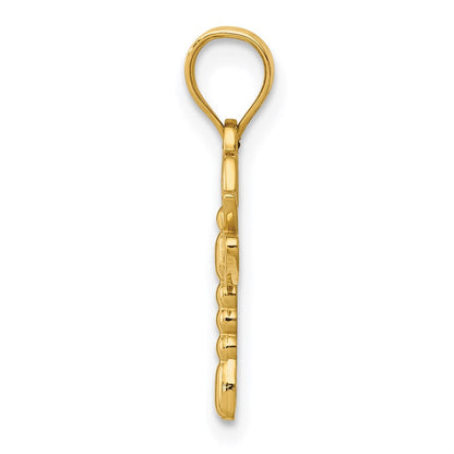 14K Gelbgold Libelle Anhänger