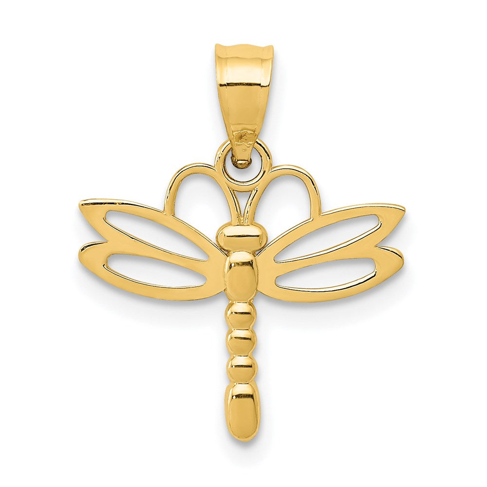 14K Gelbgold Libelle Anhänger