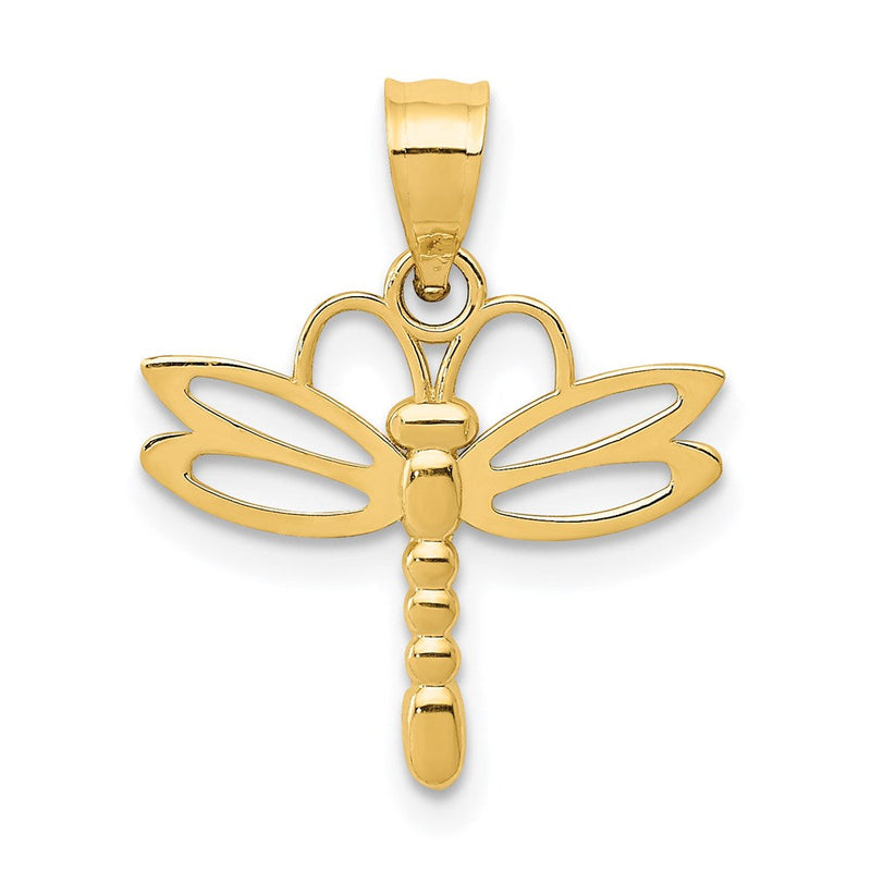 14K Gelbgold Libelle Anhänger