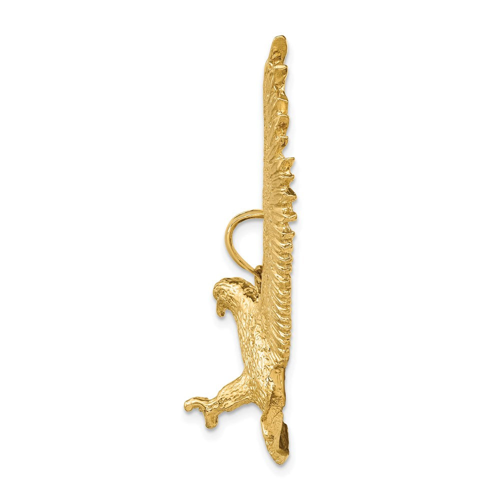 14 Karat Gelbgold Adler-Anhänger