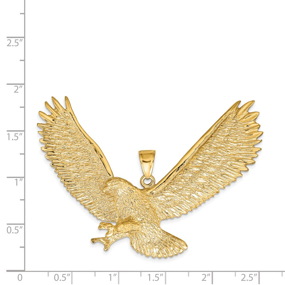 14 Karat Gelbgold Adler-Anhänger