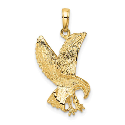 14K Gelbgold Adler-Charm
