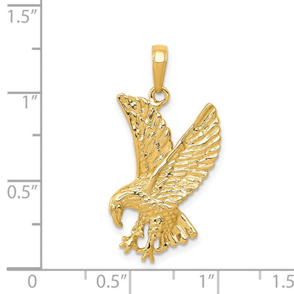 14K Gelbgold Adler-Charm
