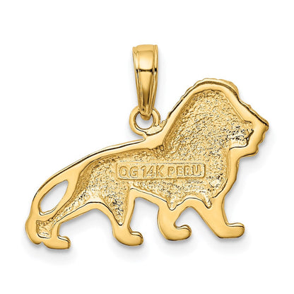 14K Gelbgold Löwen-Charm
