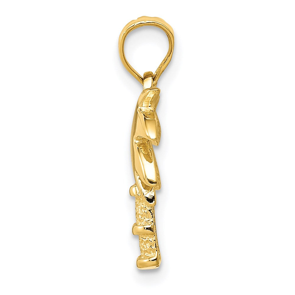 14K Gelbgold Palme Baum