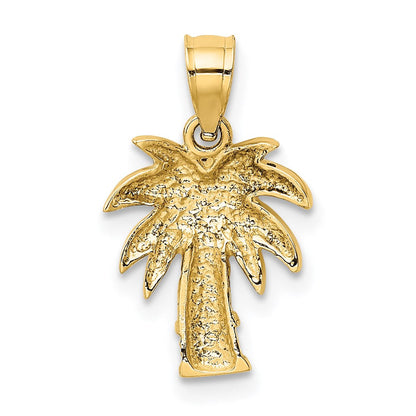 14K Gelbgold Palme Baum