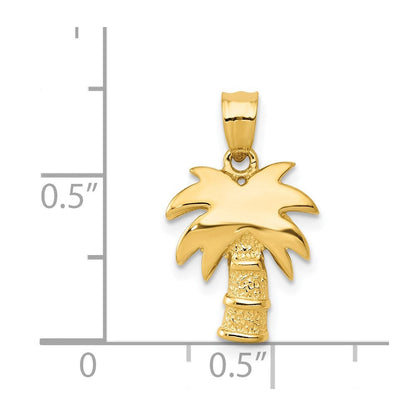 14K Gelbgold Palme Baum