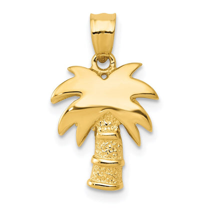 14K Gelbgold Palme Baum