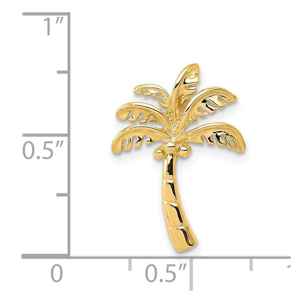14K Gelbgold Palme Baum Anhänger