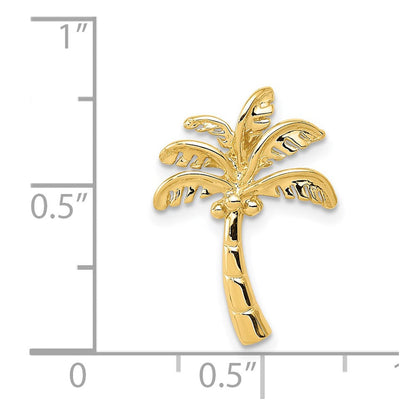 14K Gelbgold Palme Baum Anhänger