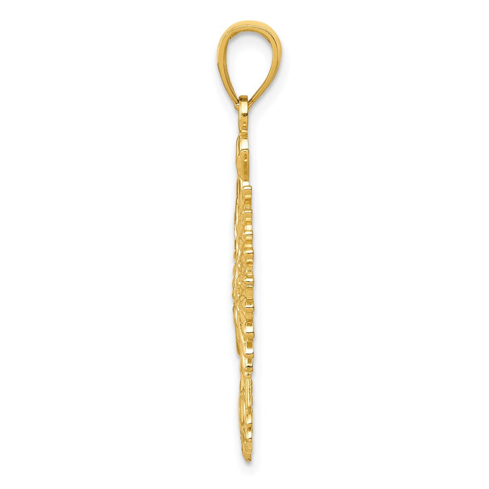 14 Karat Gelbgold Phönix Mythologischer Vogel Charm