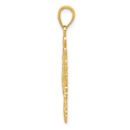 14 Karat Gelbgold Phönix Mythologischer Vogel Charm