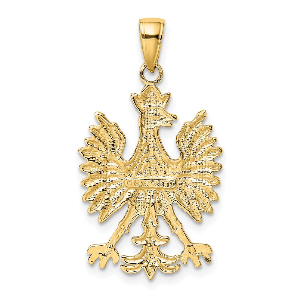 14 Karat Gelbgold Phönix Mythologischer Vogel Charm