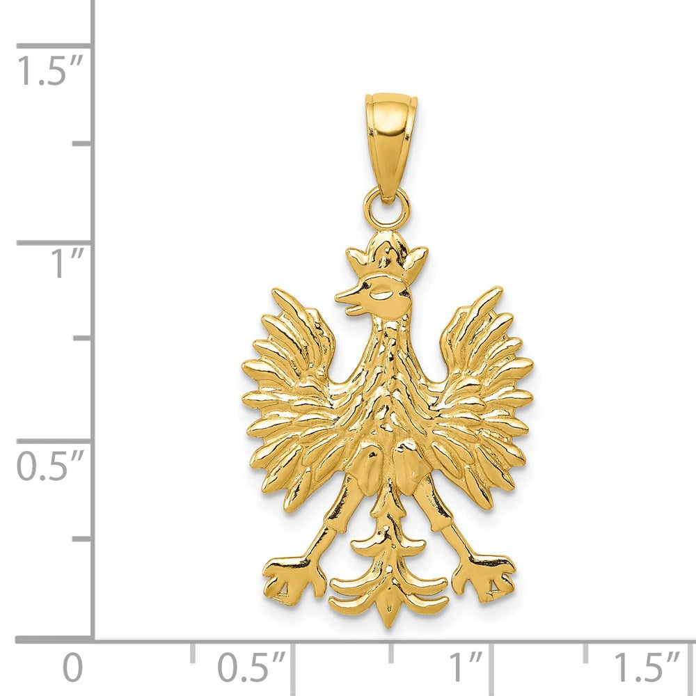14 Karat Gelbgold Phönix Mythologischer Vogel Charm