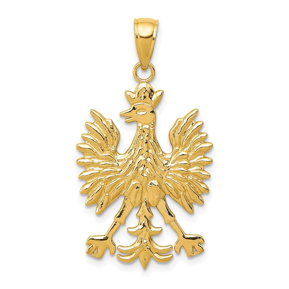 14 Karat Gelbgold Phönix Mythologischer Vogel Charm