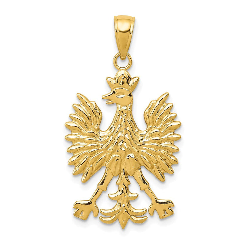 14 Karat Gelbgold Phönix Mythologischer Vogel Charm